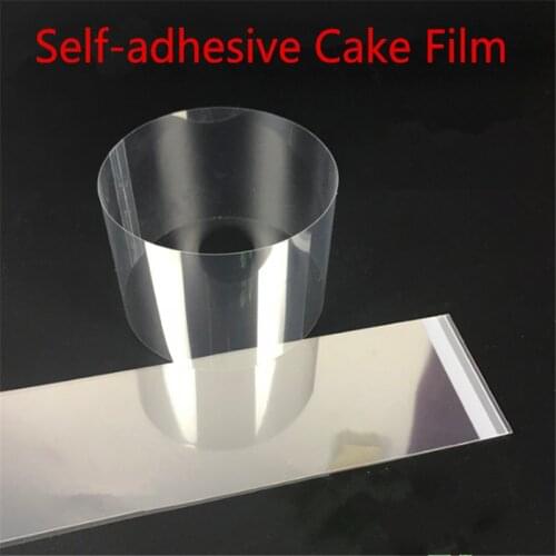 Self-adhesive Cake Food film edge paper thick transparent Mousse Transparent Mousse Dessert Surrounding Hard Decorative film