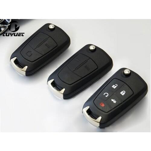 Replacement 2 3 5 Buttons Flip Folding Remote Key Shell for Opel Astra A + Vectra Zafira Omega Car Key Blanks Case