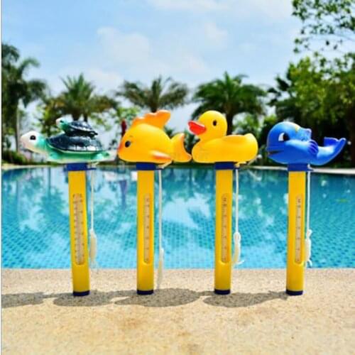 Cartoon Floating Pool Water Temperature Thermometers with String for outdoor & Indoor Swimming Pools, Spas, Hot Tubs