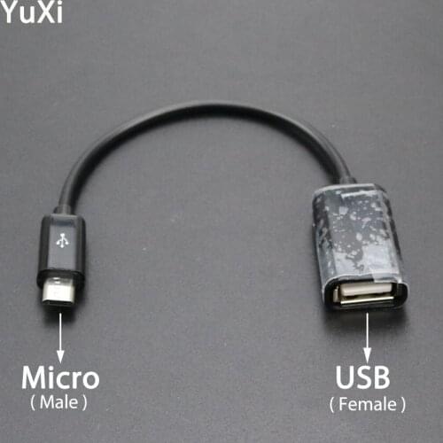 YuXi High Speed Micro USB OTG Data Cable To Female USB Host OTG Adapter for Tablet PC Android Mobile Phone USB to 5 Pin micro