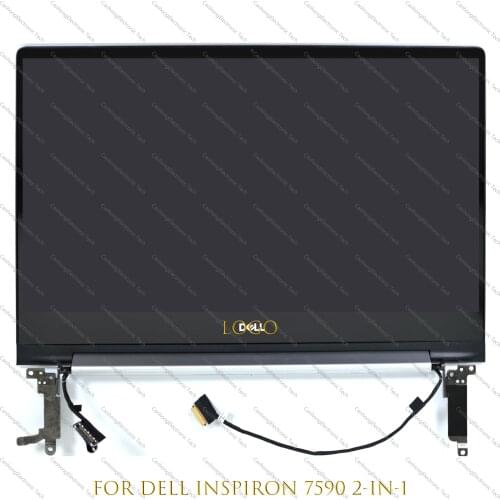 15.6" FHD UHD For Dell Inspiron 15 7590 7591 P83F P83F001 LCD Panel Screen Digitizer Replacement Complete Assembly With Hings