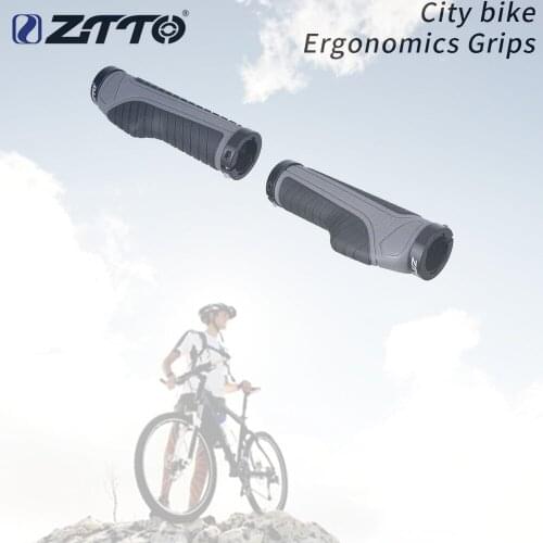 ZTTO City Bike Cycling Ergonomics Grips Lockable Handle Grip Anti Slip For Folding Bike Handlebar 22.2mm AG42 1Pair