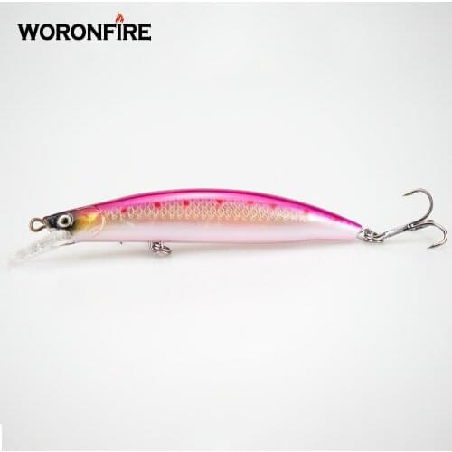 1pcs 14g 105mm Fishing Lures Minnow Wobbler Floating Bass Artificial Hard Bait Crankbait Carp Pesca Fishing Tackle