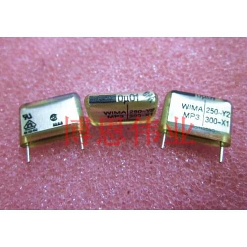 100% New and original WIMA MP3-Y2 0.01UF 250VAC 103 300VAC Transparent amperometric capacitance