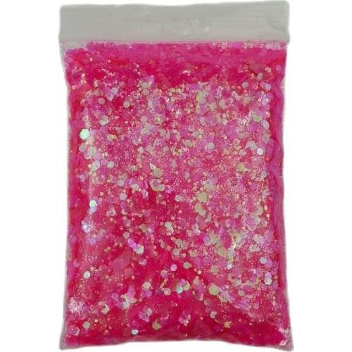 200g Mixed Hexagon Holographic Nail Art Glitter Gold Silver Laser Sparkly Flakes Manicure Nails Art Decoration