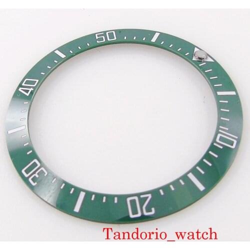 Wristwatch Accessories 39.8mm Green Ceramic Watch Bezel Insert For SUB/GMT Automatic Watch