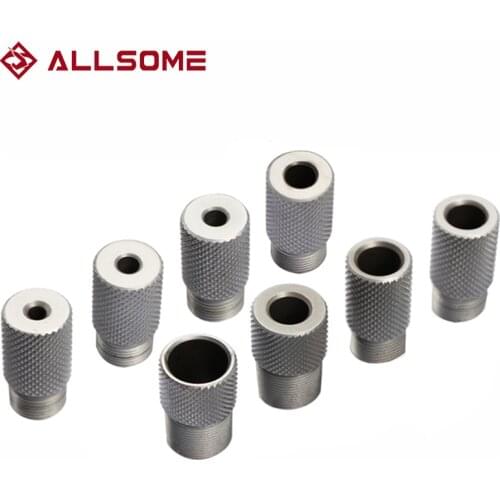 ALLOSME 5mm 4-15mm Drill sleeve Bushing M14/M18 Dowelling Jig Wood Drilling Guide Locator Dowel Jig Kit Woodworking Accessories