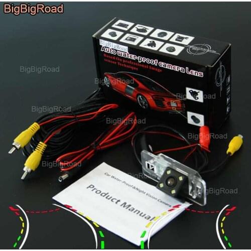 BigBigRoad Car Intelligent Dynamic Track Backup Parking Rear View Camera For Mini cooper R50 R52 R53 R56 2001--2008