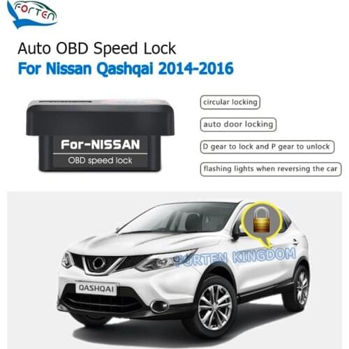 Car Auto OBD Plug And Play Speed Lock & Unlock Device 4 Door For Nissan Qashqai 2014-2016 Not fit for facelife and 2017 model