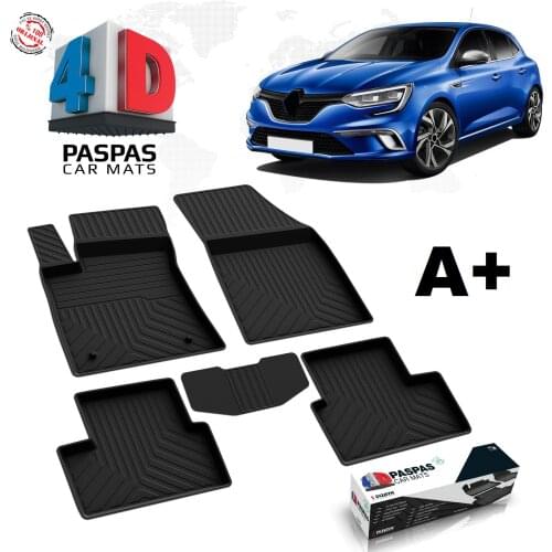 FOR RENAULT MEGANE 4 HB BRAND CAR RUBBER MAT BLACK COLOR LUGGAGE POOL FLOORING CARPET SLIP-RESISTANT 2016 2017 2018 2019 2020 2021 BRAND