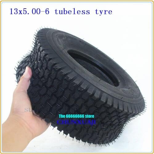 13x5.00-6 Turf Trac Lawn Mower TUBELESS TIRES 13x5-6 ATV Go-kart Vacuum tyres
