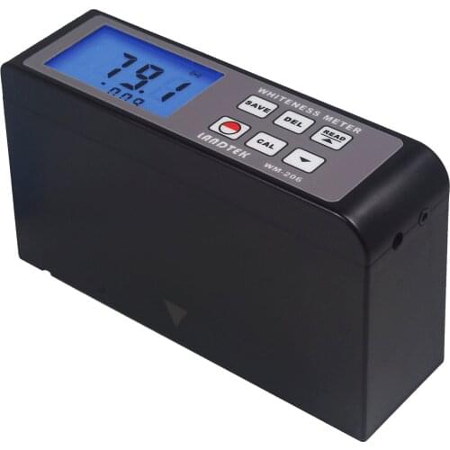 WM-206 Digital Whiteness Meter Tester Range 0~120 used to measure the whiteness value of object or powder with flat surface