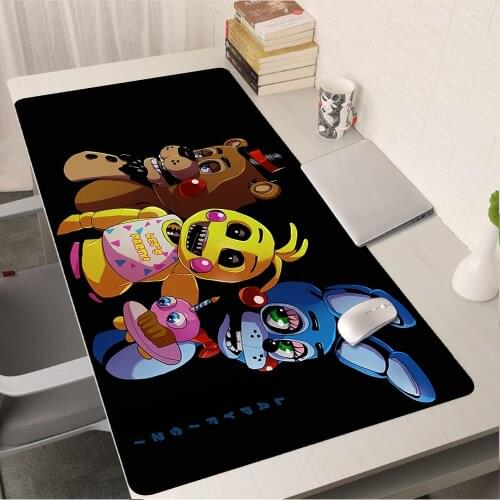 Fnaf Animatronics Desk Pad Mouse Kawaii Gaming Pc Gamer Complete Cute Gamers Accessories Mausepad Computer Mousepad on the Table