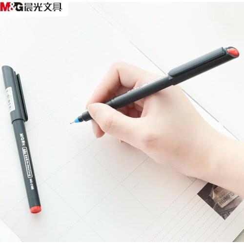 6/12PCS M&G MG2180 Gel Pen 0.5mm Meeting Signature Pen Fiber Pen Refined Selected Goods