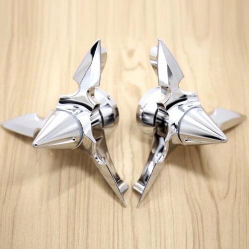 Chrome Spun Blade Spinning Axle Caps Chrome Fit For Harley Motorcycle Sportster 2008-2018 Road Glides Electra Glides