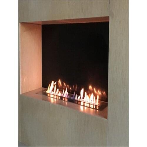 Inno-Fire 18 inch wifi real fire intelligent automatic smart alexa wlan remote flame ignition bio ethanol fireplace