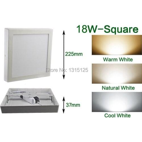 Luminarias Para Sala Dimmable Square Led Panel Light ,18w Surface Mount Bulb ,wholesale Ceiling 8inch High Lumens free Shipping