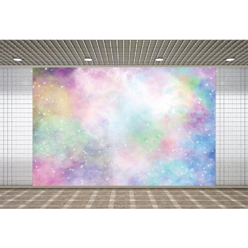 Lyavshi Colorful Gradient Light Bokeh Photography Backdrop Baby Birthday Photographic Decoration Backgrounds For Photo Studio