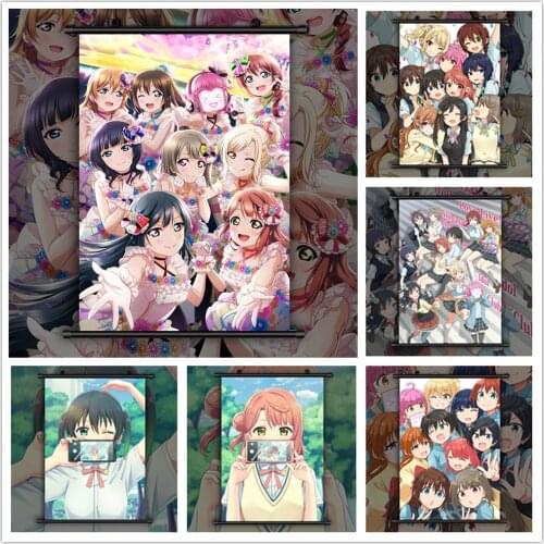 Love Live! Nijigasaki High School Idol Club Uehara Ayumu Takasaki Yuu Tenouji Rina HD Print Wall Poster Scroll