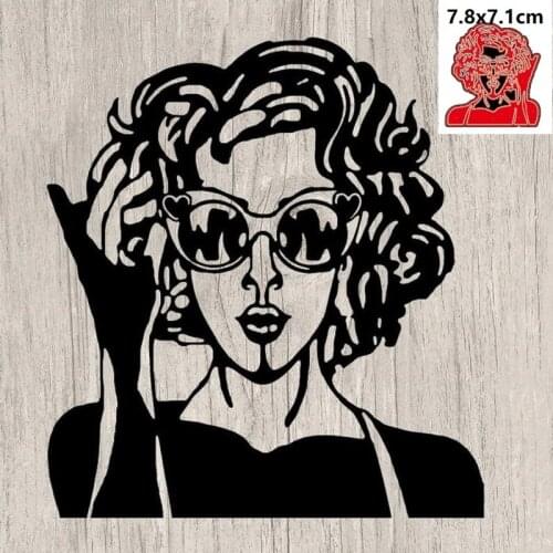 Fashion Shopping Girl Metal Cutting Dies Human People Stencil For DIY Craft Scrapbooking Card Decorative