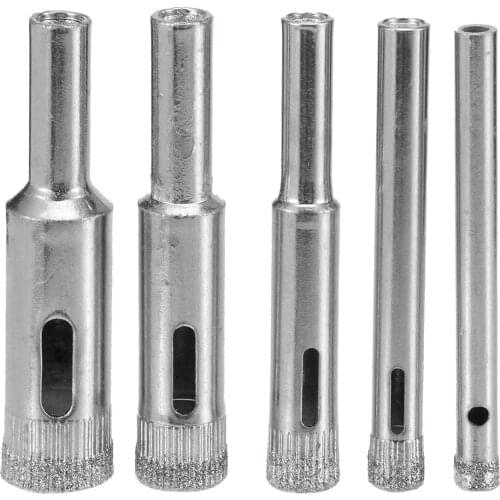 5pcs/set Diamond Hole Saw Drill Bits Tool Set For Tile Cutter Glass Marble 5mm-12mm Power Tools