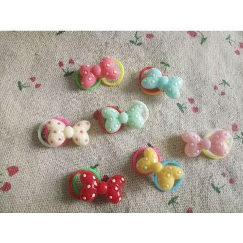 2016 New Bow Elastic pet luxurious super adorable pet accessories pet bow rubber band dogs accessories50pcs