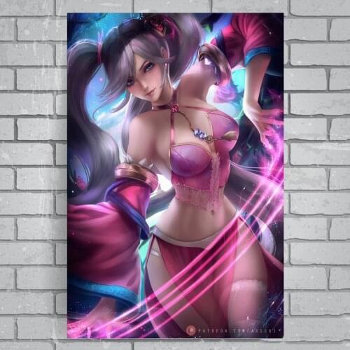 League of Legends Game Poster Canvas oil Painting Anime HD Poster Bed Romm Wall Scroll Wall Stickers Home Decoration Painting