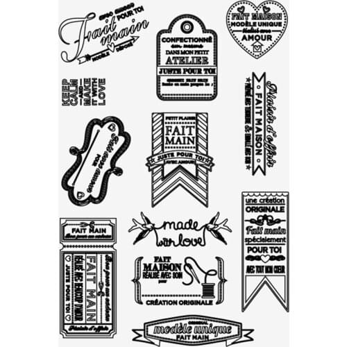 Trademarks Transparent Clear Silicone Stamp Seal for DIY scrapbooking photo album Decorative clear stamps
