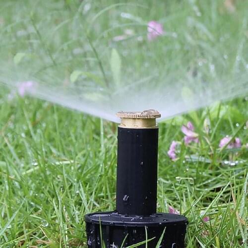Home Automatic Adjustable Plastic Pop Up Sprinklers 90-360 Degree Lawn Lawn Watering Cooling Irrigation Plant Garden Supplies