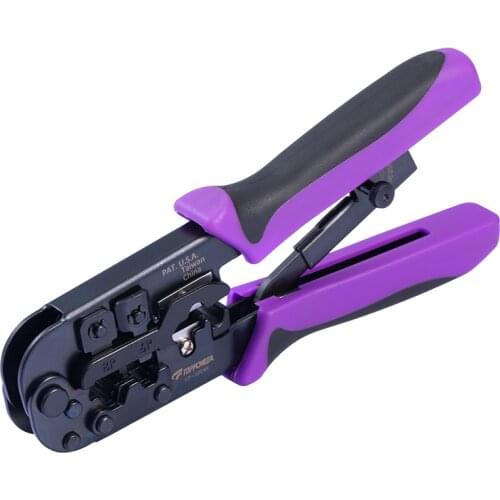 RJ45 Crimping Tool Network Cutting Tools 4P/6P/8P Crimper Ehernet Cable Cutter Stripper Pliers for Modular Plug Made in Taiwan
