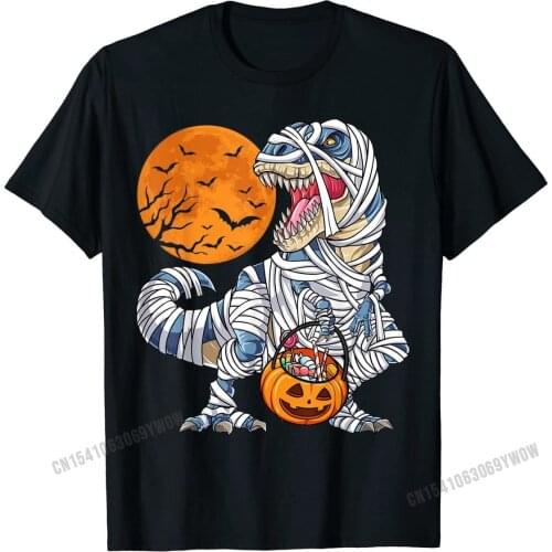Halloween Shirts for Boys Kids Dinosaur T rex Mummy Pumpkin T-Shirt T Shirt Popular Fitness Tight Cotton Men Tshirts Customized