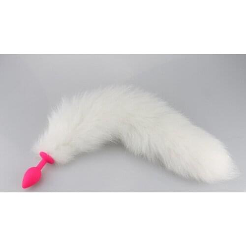 Dingye Silicon Butt Plug Fox Tail Prostate Massager Anal Sex Toys for Men