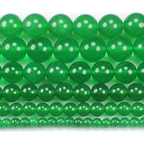 Green Malai Ja-de 4-14mm Round Beads 15inch ,Wholesale For DIY Jewellery Free Shipping