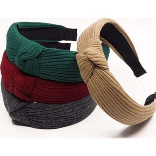 Bohemia Style Hairband Women Girl Headbands Hair Knotted Hair Band For Lady Top Knot Turban Vintage Elastic Hairbands