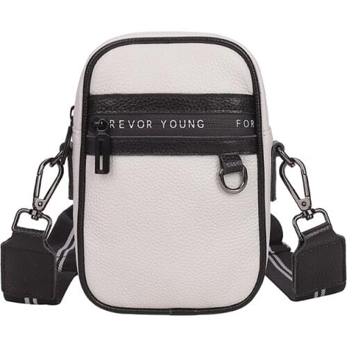 Women Crossbody Bags Solid Color Genuine Leather Shoulder Strap Bag Mobile Phone Big Card Holders Wallet Handbag for Female