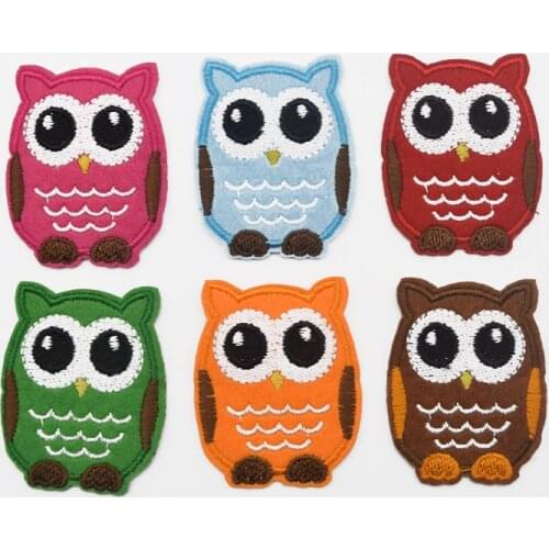 120pcs mixed 2'' small Owl Cloth Applique Patch Clothing Embroidery Sewing CraftLeiao Craft