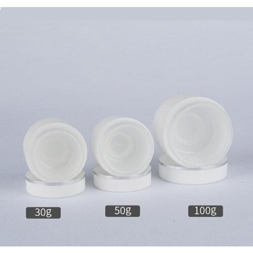 20pcs 30g/50g/100g Small Empty Cosmetic Refillable Bottles Plastic Eyeshadow Makeup Face Cream Jar Pot Container Bottle