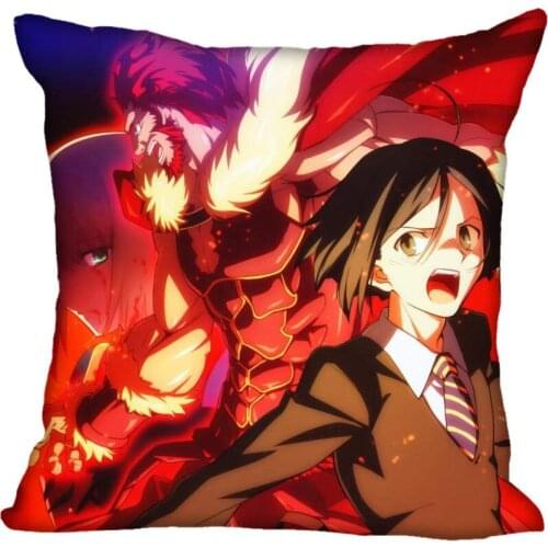 45X45cm,40X40cm(one sides) Pillow Case Modern Home Decorative Anime Fate Zero Pillowcase For Living Room Pillow Cover