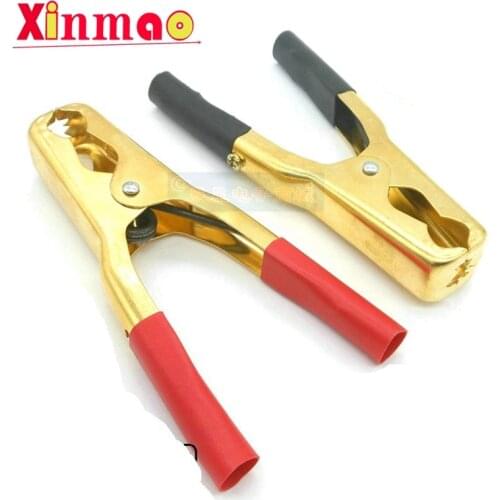 500A Automotive Replacement Booster Cable Clamps with Car Battery Charger Clips Alligator Test Lead Clamps Hand Grips Copper