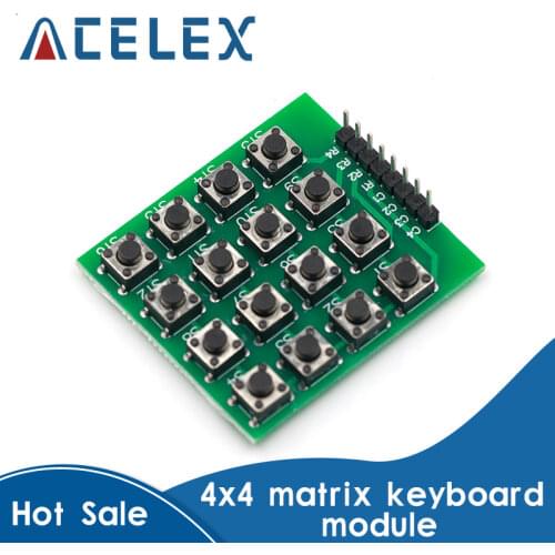 8pin 4x4 4*4 Matrix 16 Keys Button Keypad Keyboard Breadboard Module MCU for arduino Diy Kit