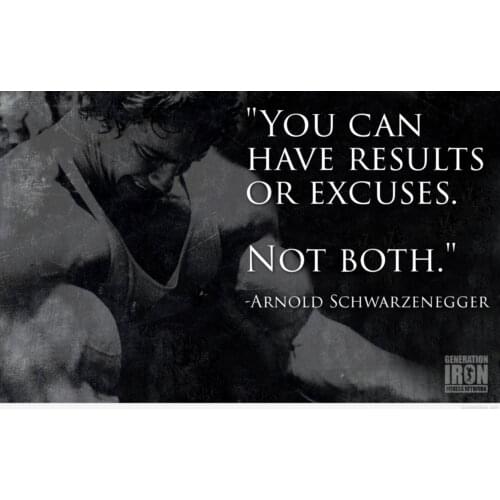 Arnold Schwarzenegger Conquer bodybuilding Workouts Art Film Print Silk Poster Home Wall Decor 24x36inch