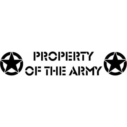 Car Stickers Army Car Decoration Accessories Stickers PVC Decals Funny Pattern Waterproof Sunscreen Black/white,18cm*3cm