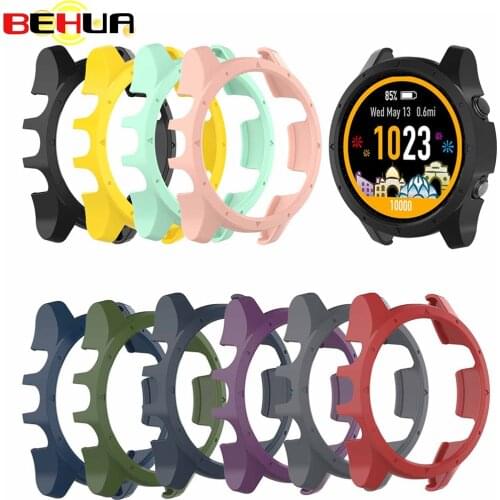 Protective Case Cover For Garmin Forerunner 935 945 Smartwatch Bracelet Dial Case Anti-scratch Shockproof Shell Unisex Colorful