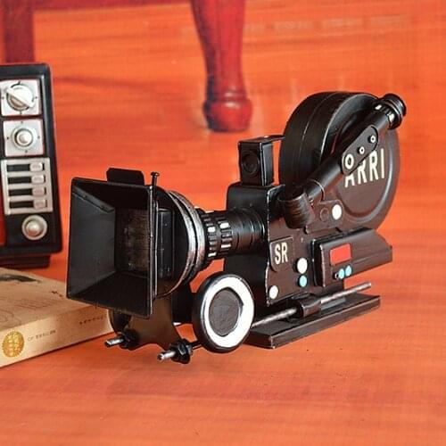 European Retro Vintage Camera Model Iron Home Decoration Bar Props Movie Props Crafts