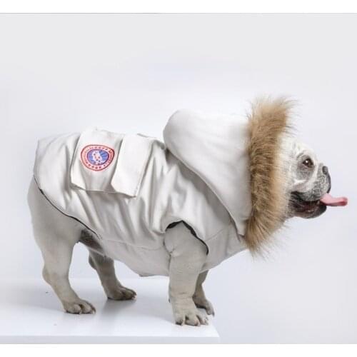 French Bulldog Cotton Coat Thick Cotton Vest Dog Autumn and Winter Warm Coat Corgi Pet Cotton Jacket Dog Costumes