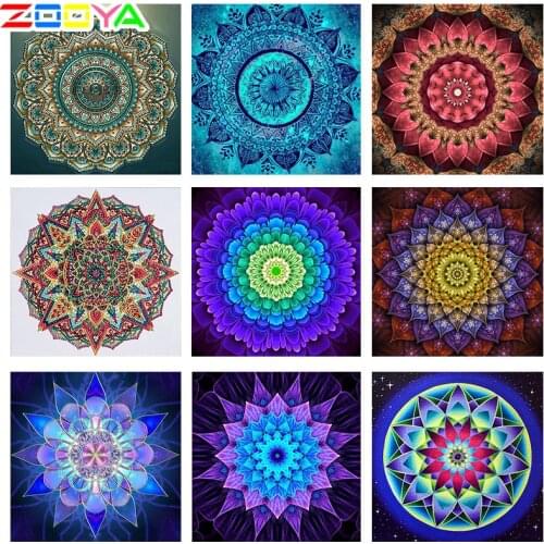 Zooya Diamond Embroidery 5D Diy Diamond Painting Flowers Cross Stitch Kits Full Square Round Diamond Mosaic Mandala New CD017