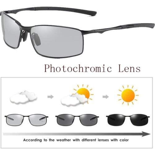 New Polarized Change Color Photochromic Sunglasses Men Chameleon Glasses Men Driver Goggles Fishing Sunglasses