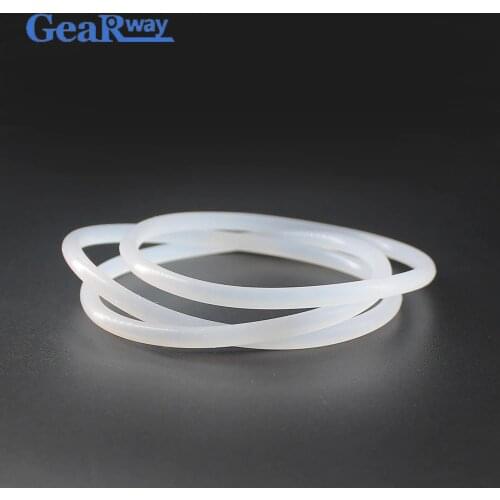 10pcs Semitransparent Silicon O Ring Seal Gasket 3.5mm CS Food Grade O Ring Seal 36/37/38/39/40/54/55mm OD VMQ O Ring Sealing