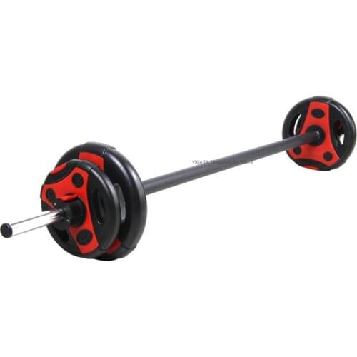 18KG Weightlifting Barbell Set for Strength Training, Home Gym Portable and Adjustable Workout Barbell Fitness Equipment