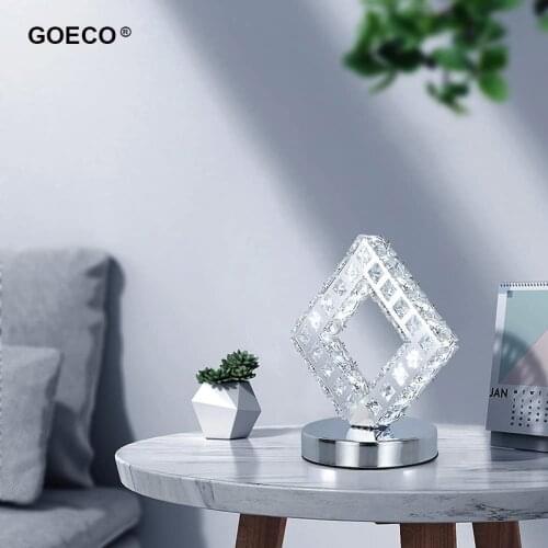 Modern Crystal Table Lamp Led Nordic Desk Light Living Room Bedroom Dining Room Bedside Home Decoration European Regulations